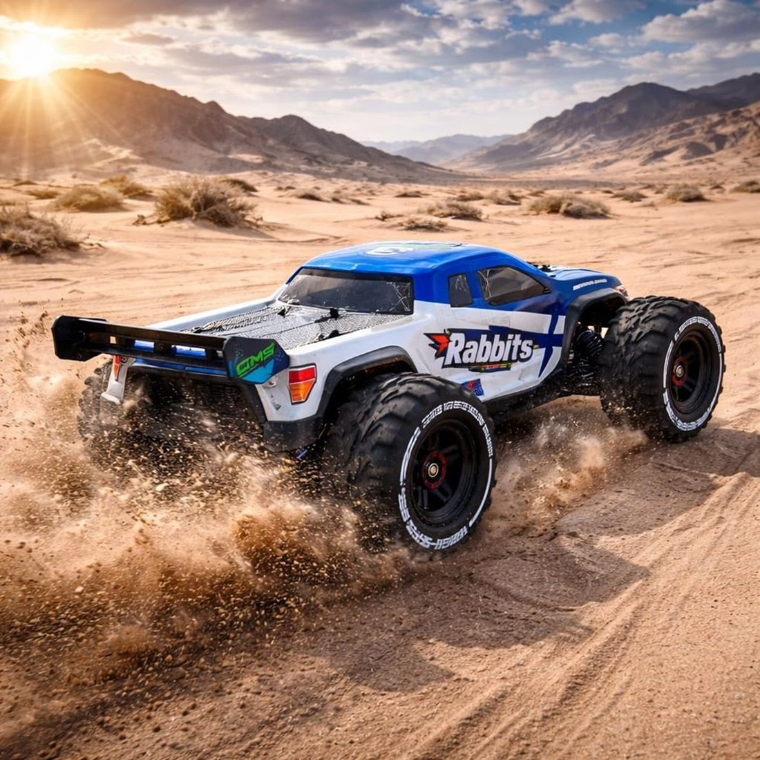 1:18 Scale 4WD RC Rock Crawler Monster Truck – 35 KPH High-Speed Off-Road Remote Control Car with LED Lights & Rechargeable Battery