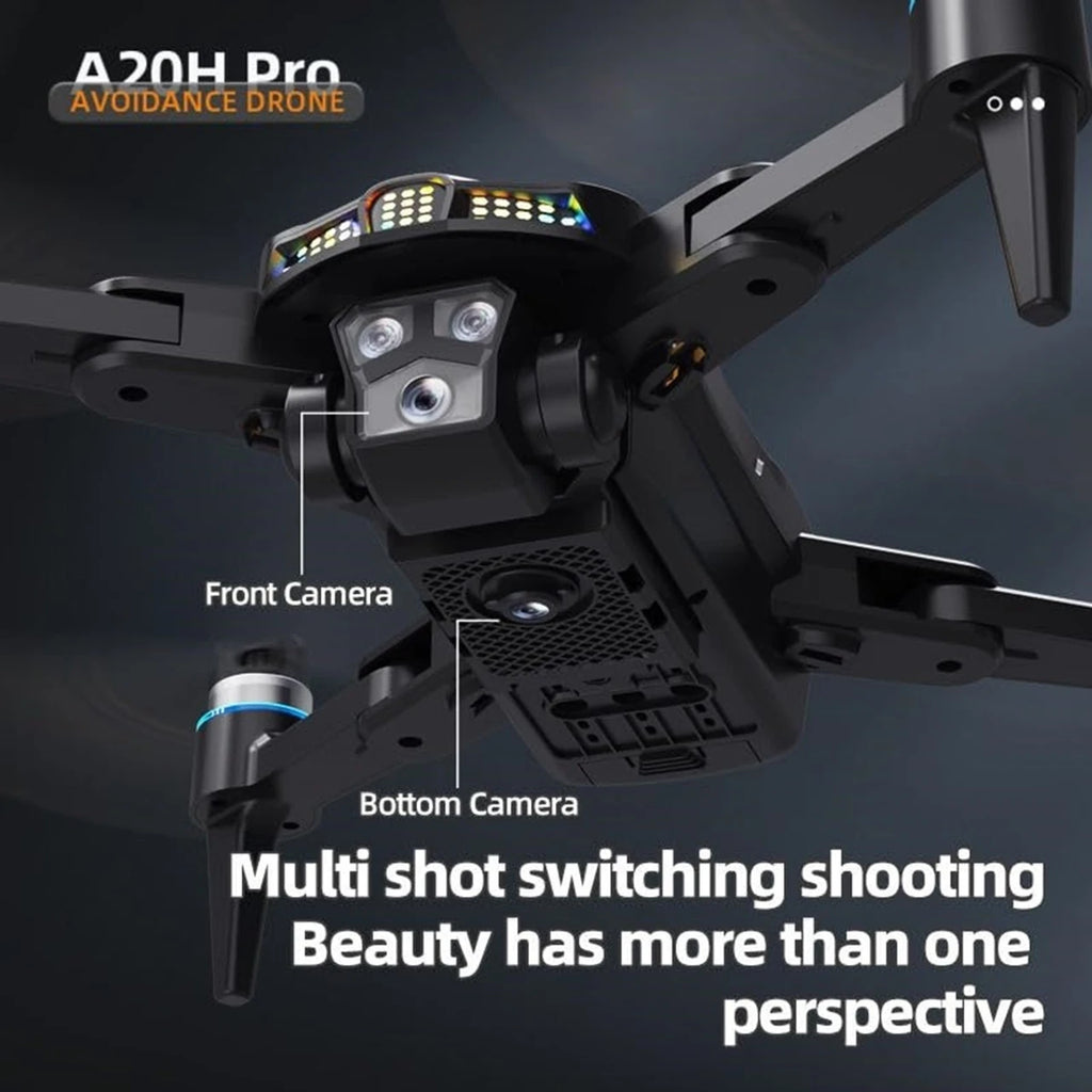 Foldable Drone with 4K UHD Camera, Brushless Motors, Obstacle Avoidance, Smart Auto Return, LCD Display Remote Control, Long Flight Time RC Quadcopter for Kids & Adults