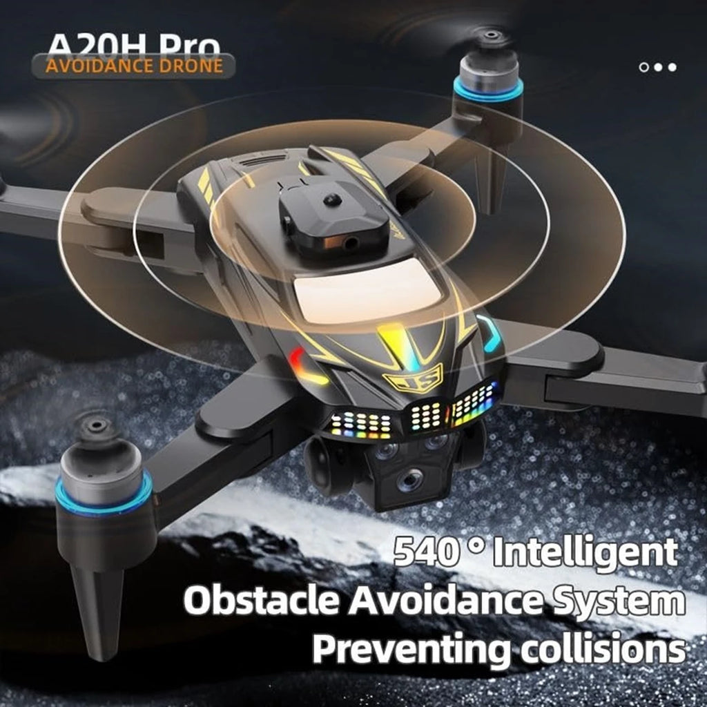 Foldable Drone with 4K UHD Camera, Brushless Motors, Obstacle Avoidance, Smart Auto Return, LCD Display Remote Control, Long Flight Time RC Quadcopter for Kids & Adults