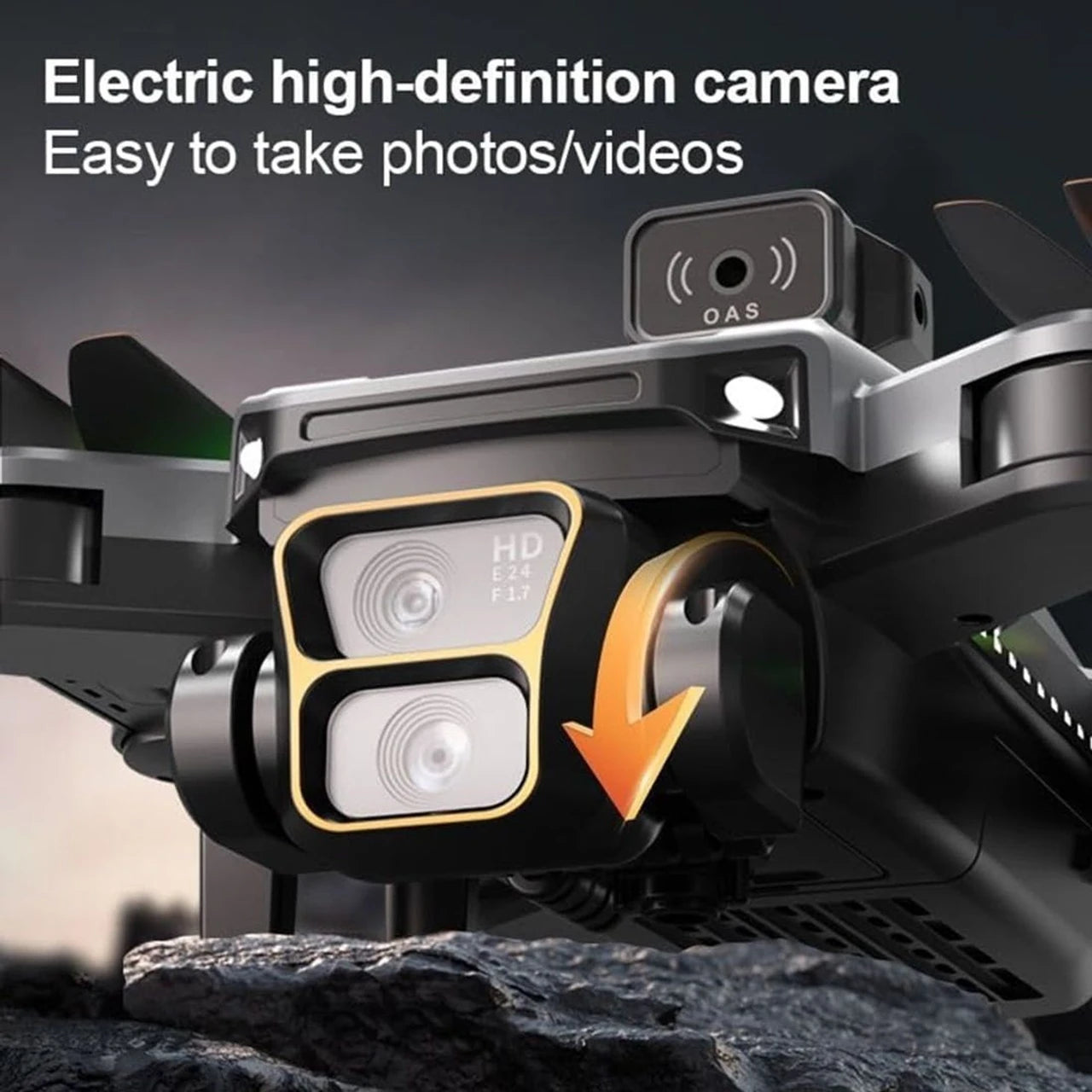 4K Dual Camera Drone with Obstacle Avoidance, Brushless Motor & 4.5" LCD Display Remote | WiFi FPV, One-Key Takeoff/Landing, Gesture Control, Foldable RC Quadcopter
