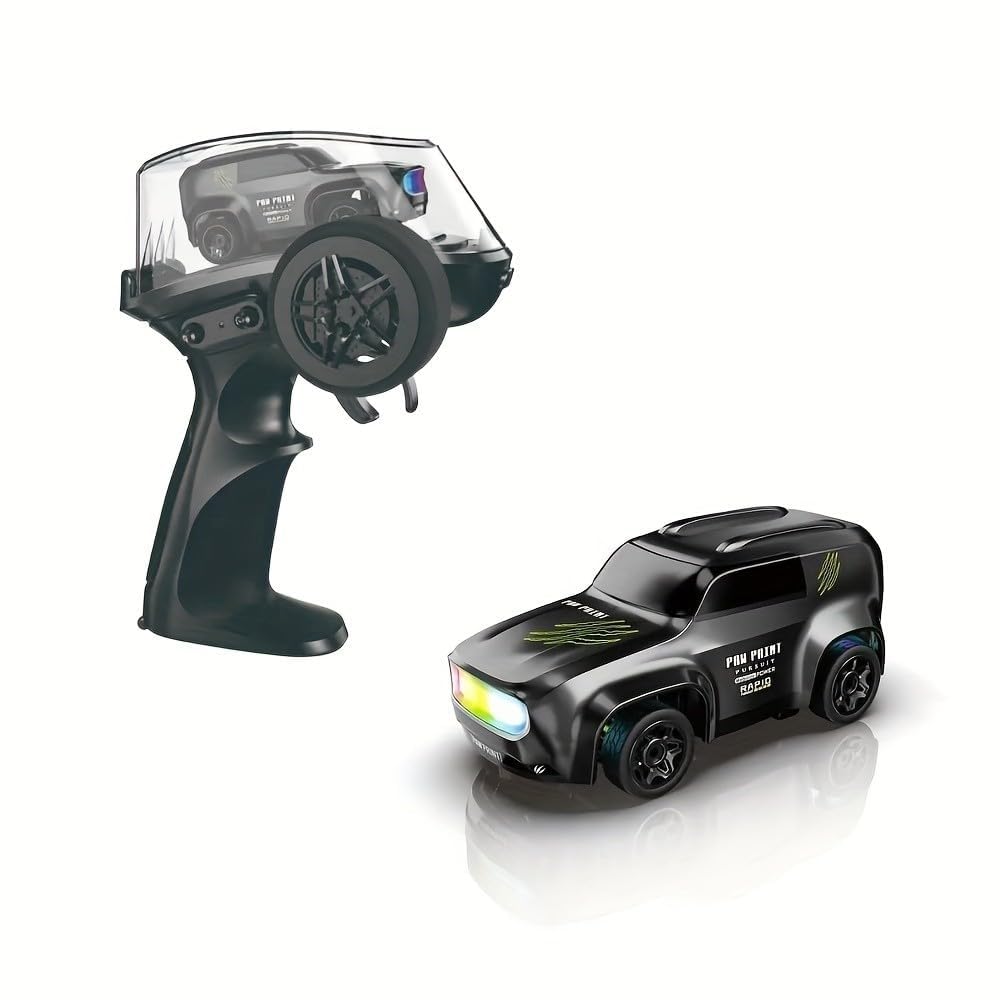 2.4GHz Mini RC Drifting Car 1:64 Scale Remote Control Car with LED Lights & Speed Mode, Stunt Drift Toy for Kids & Adults