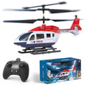 RC Helicopter 2.4 GHz Remote Controlled Flying Helicopter Toy with LED Lights, One Button Start & Altitude Hold Function Gift for Kids Boys