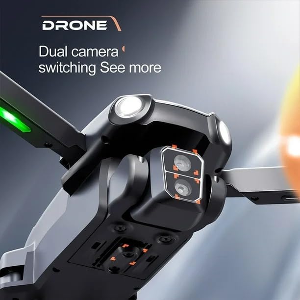 4K Video Camera Drone HD with Brushless Motors, Obstacle Avoidance Sensor, Long Range, 15 Min Flight per Battery, Rechargeable Battery, Smart Auto Return