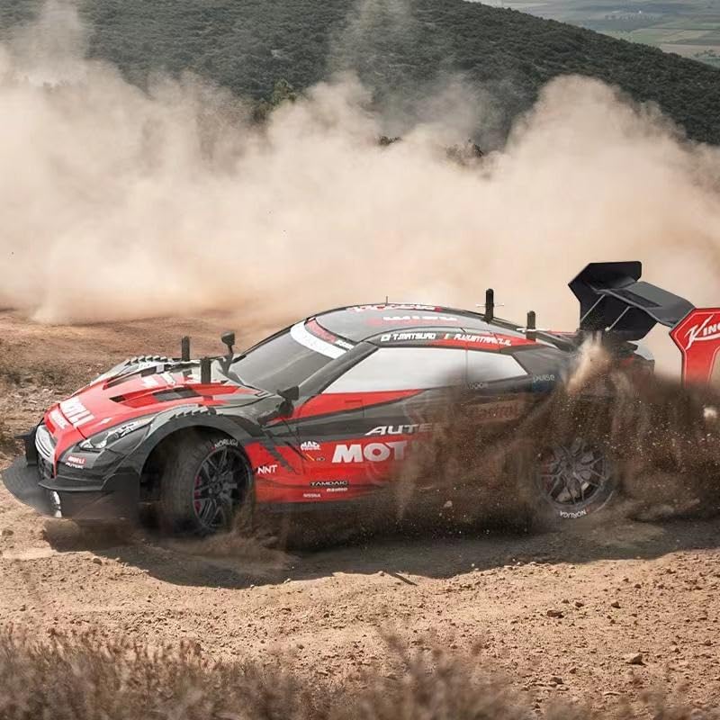 RC Drift Car, 1:24 Remote Control High Speed Racing Drifting Car 20KMH for Boys 4x4 Wheel Drive Rechargeable Extra Drifting Tires Birthday Gifts
