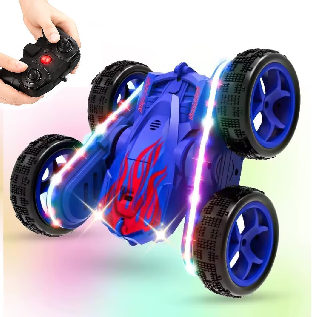 360° Rotate Stunt Car 4x4 Remote Control Car Dual Sided 4WD RC Car 4 Wheel Drive with Rechargeable Battery for Kids Boys Birthday Gift