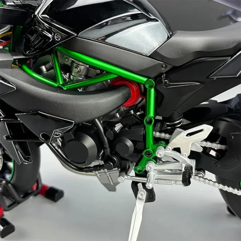 1:6 Scale Kawasaki Ninja H2R Diecast Motorcycle Model –Bike with Sound & Light Effects