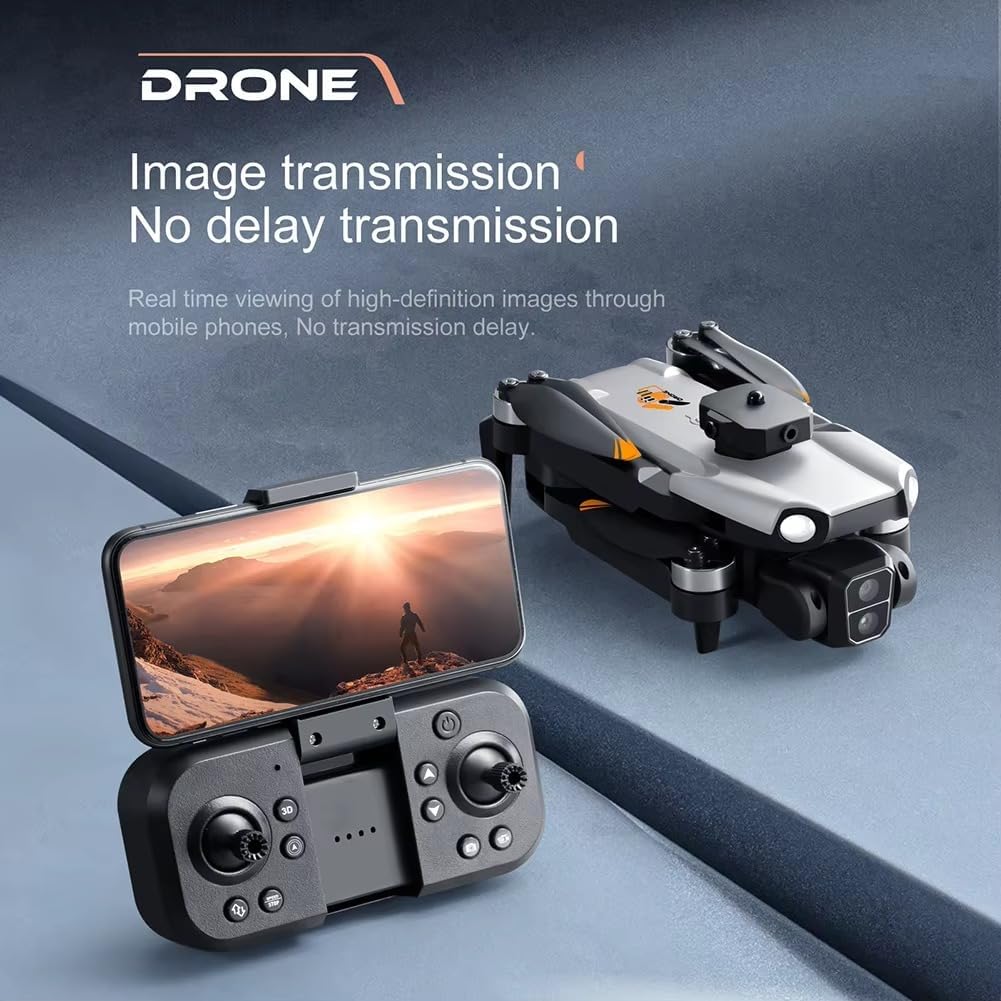 4K Video Camera Drone HD with Brushless Motors, Obstacle Avoidance Sensor, Long Range, 15 Min Flight per Battery, Rechargeable Battery, Smart Auto Return