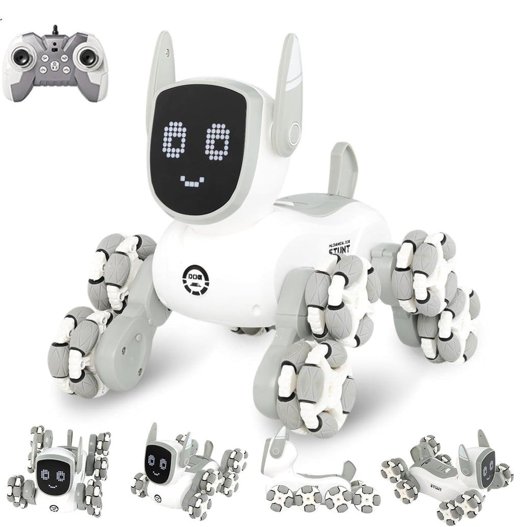 Remote Control Transform Robot Dog 8x8 RC Drift Car 8WD Toy with Light and Music 8 Wheel Drive 360 Stunt Car, Birthday Gifts for Boys Kids