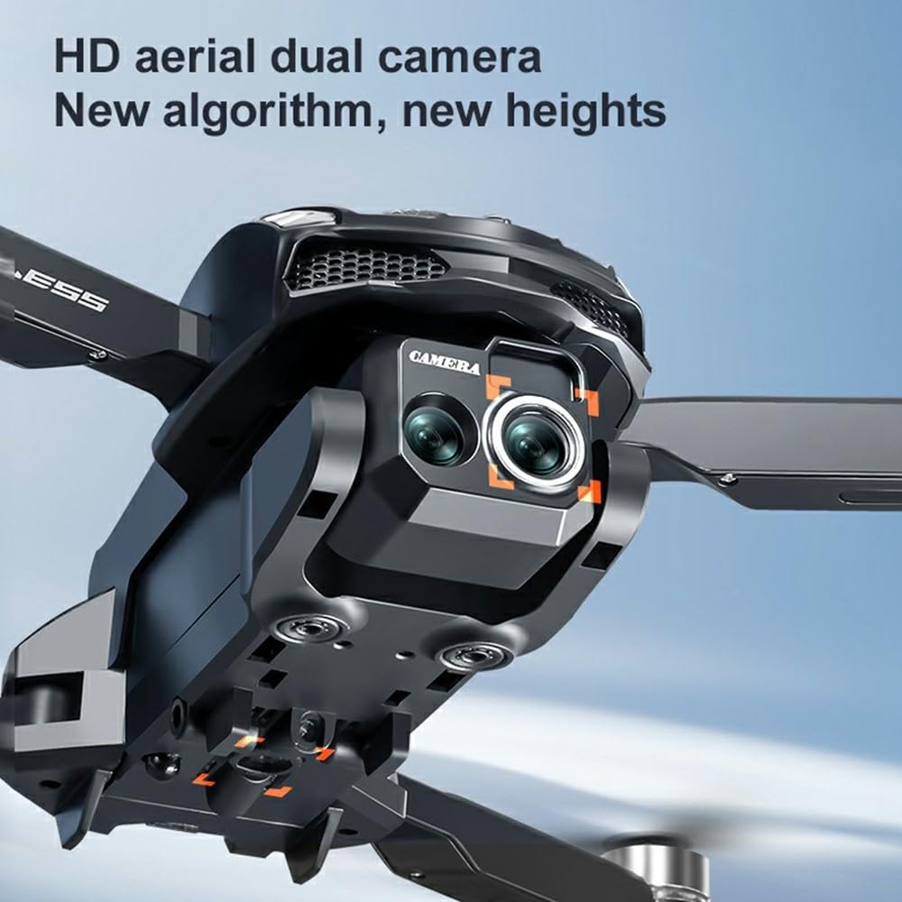 Drone with 4k Camera Foldable 1080P HD Drone with Brushless Motor Obstacle Avoidance FPV Live Video Dual Camera Smart Gestures Selfie One Key Take Off/Landing for Kids and Adults