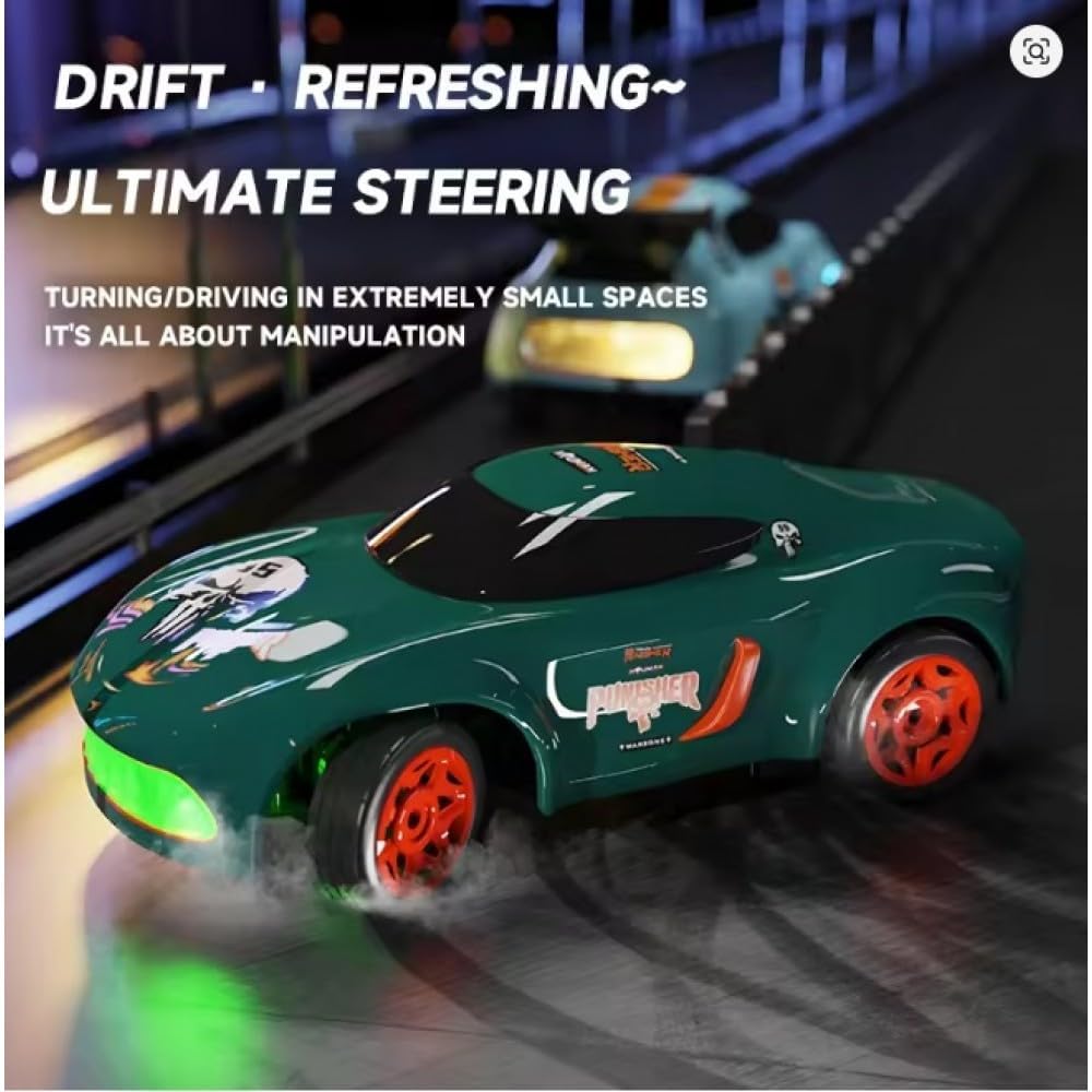 2.4GHz Mini RC Drifting Car 1:64 Scale Remote Control Car with LED Lights & Speed Mode, Stunt Drift Toy for Kids & Adults