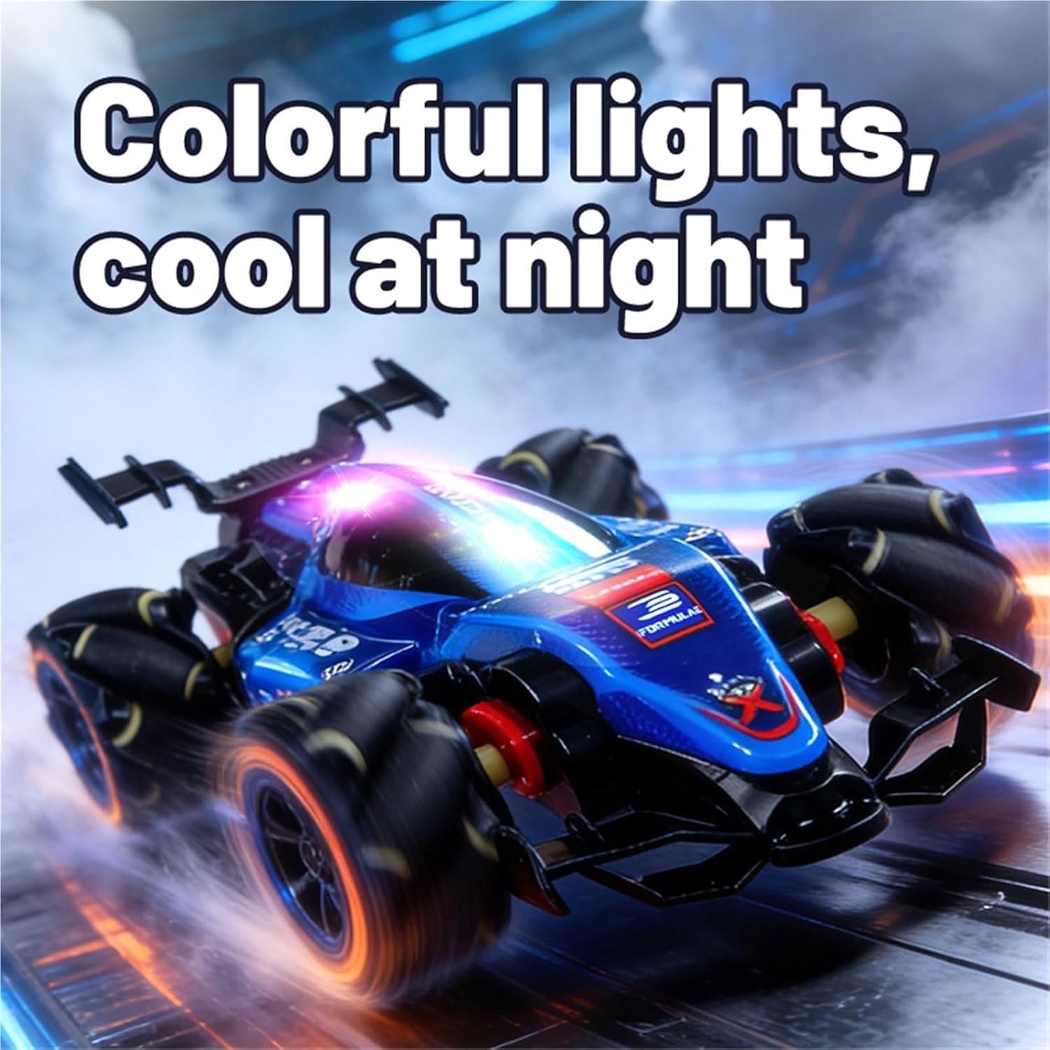 1:40 Scale F1 Racing Drift RC Car with 4WD, 360° Stunt Rotation & Rechargeable Battery