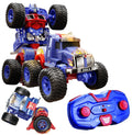 Remote Control Transform Car 360 Deformation RC Robot Truck One Click Convertible Racing Car for Kids Boys Birthday Gifts