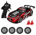 RC Drift Car, 1:24 Remote Control High Speed Racing Drifting Car 20KMH for Boys 4x4 Wheel Drive Rechargeable Extra Drifting Tires Birthday Gifts