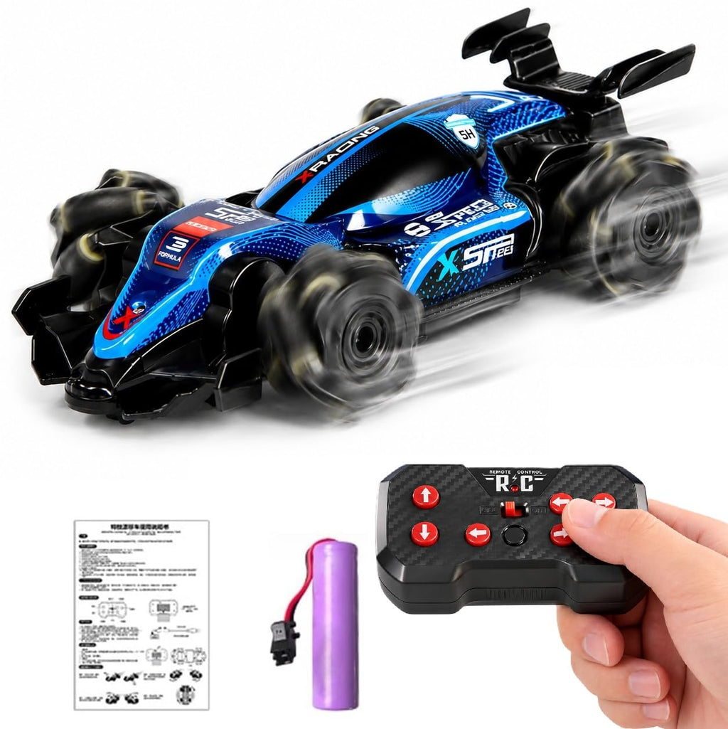 1:40 Scale F1 Racing Drift RC Car with 4WD, 360° Stunt Rotation & Rechargeable Battery