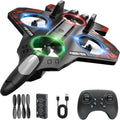 Remote Control Flying Airplane RC Glider Fighter Jet Aeroplane Drone with Rechargeable Battery for Kids & Adult Gift (RC Fighter Plane)