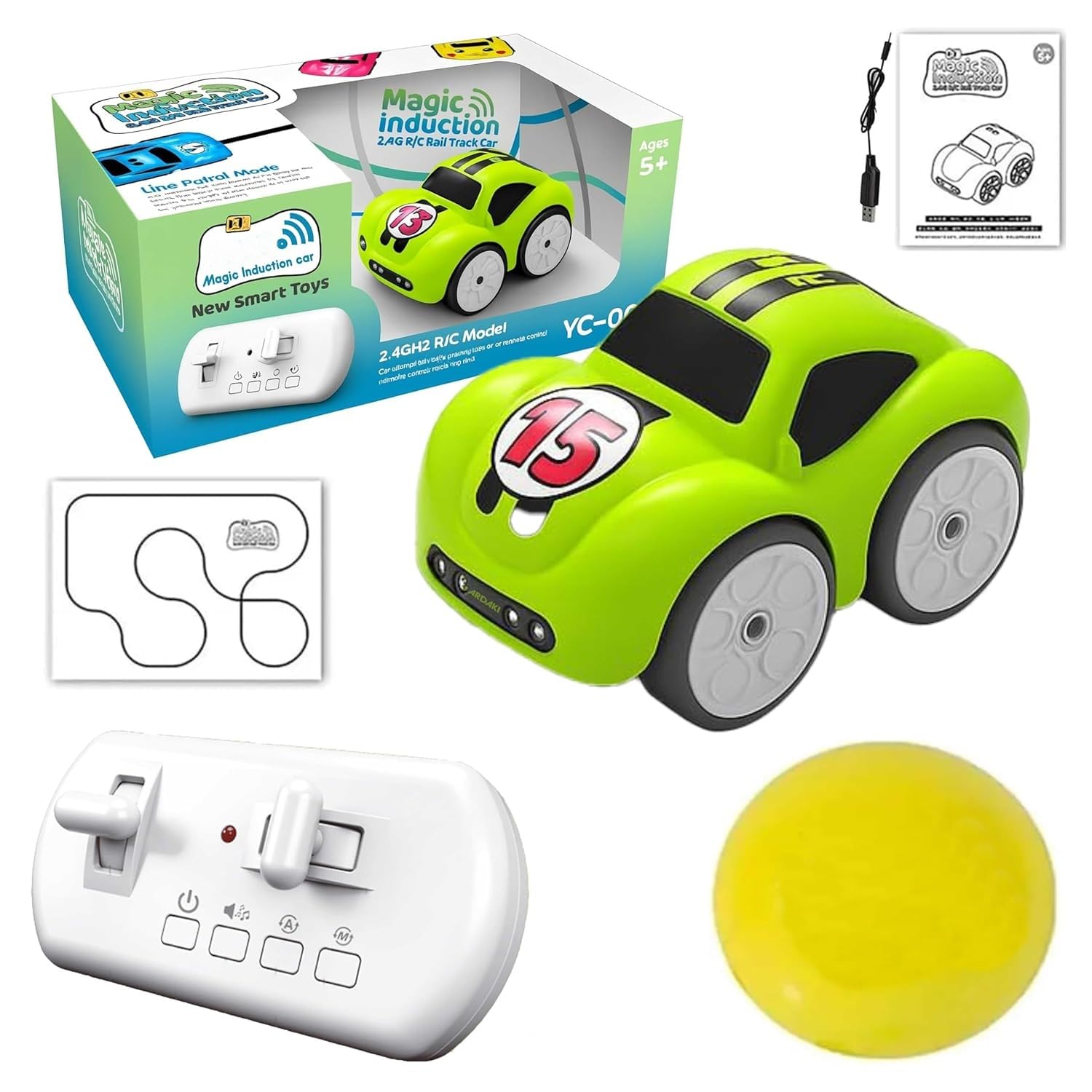 5 in 1 Remote Control Intelligent Sensor Drift Car for Kids – Mini RC Drifting Car with Follow Me, Escape Mode & Music Toy Gifts for Boys Girls Visit the Amitasha Store