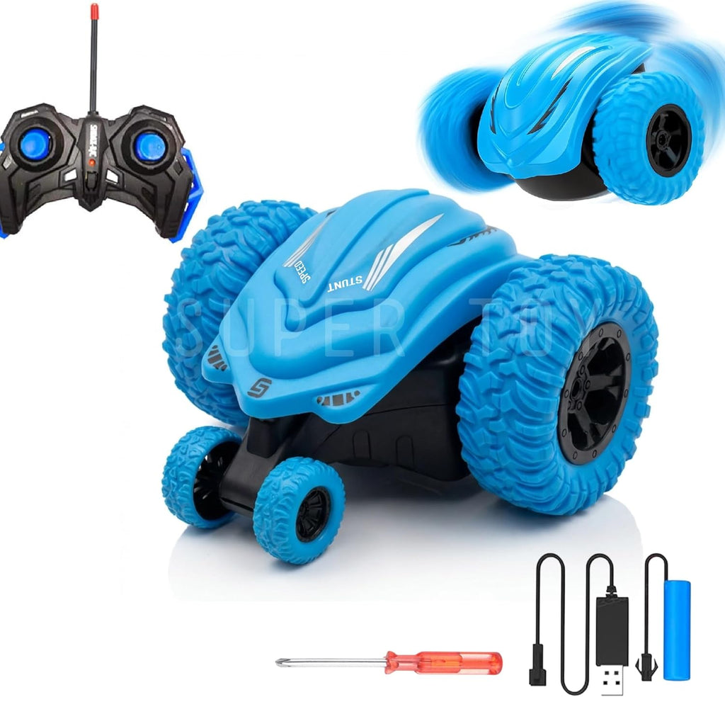 2.4GHz RC Car 360° Rotate Off-Road Remote Control Stunt Car for Kids Boys High Speed Rechargeable Vehicle Birthday Gifts
