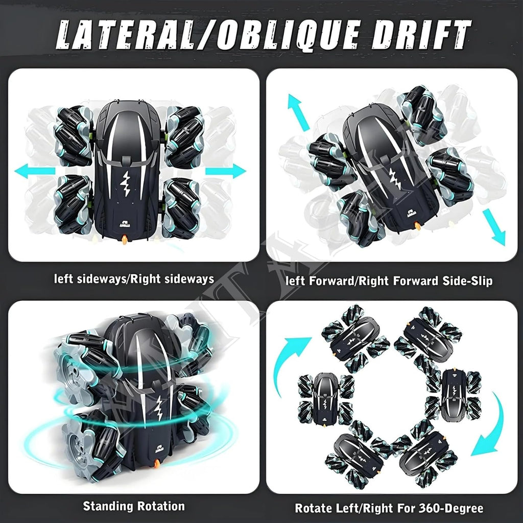 Dual Sided Remote Control Car for Boys 4x4 Rechargeable Off-Road Car 360° Drift Stunt Car for Kids Double Side 4WD High-Speed Climbing Vehicle RC Car