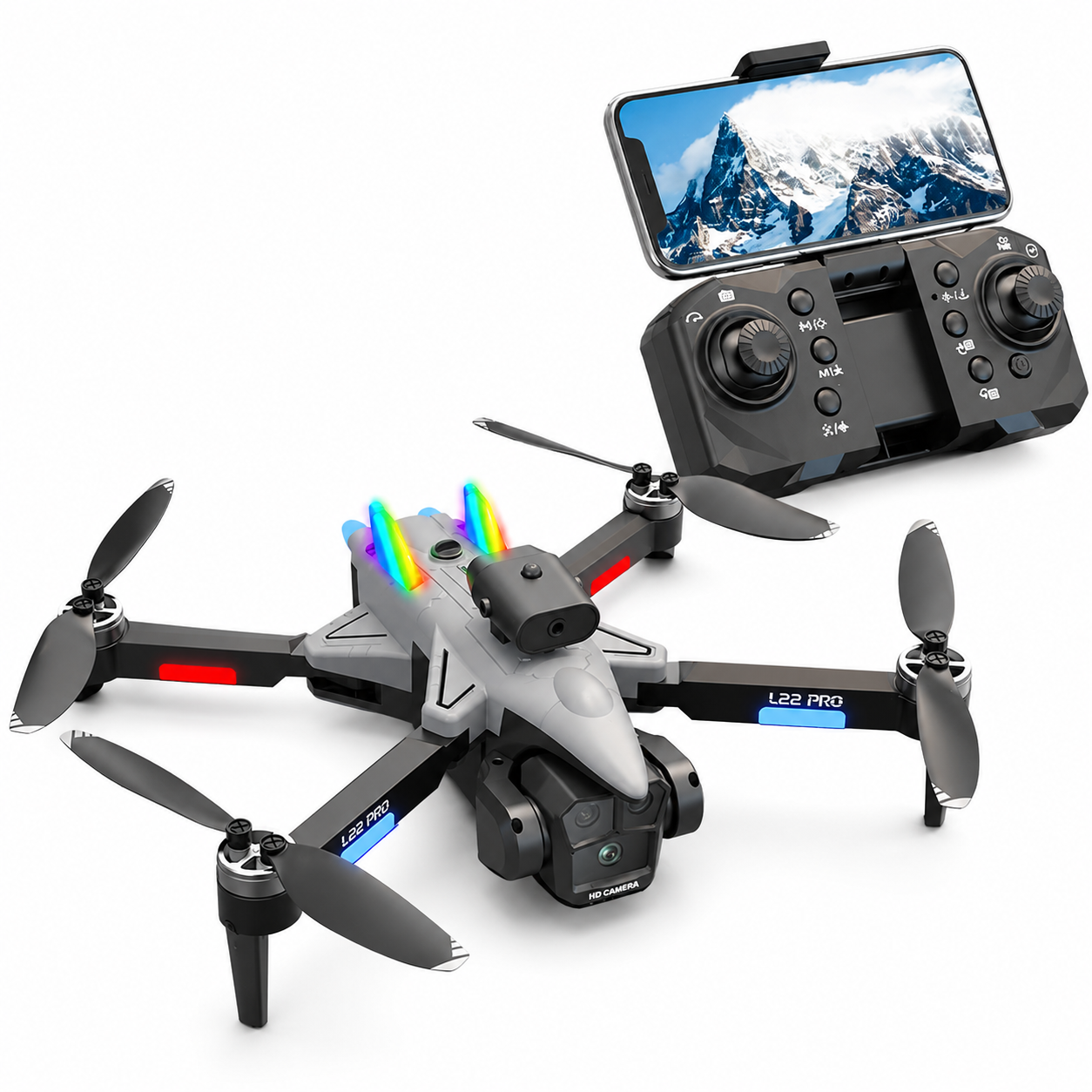 L22 Pro Smart Spray Drone with HD Camera, Brushless Motor, Intelligent Obstacle Avoidance & Foldable RC Quadcopter