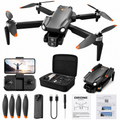 Brushless 4K HD Dual Camera Foldable Drone with WiFi FPV, Optical Flow Hovering, Gesture Control, Altitude Hold, Headless Mode & One Key Takeoff for Kids & Adults