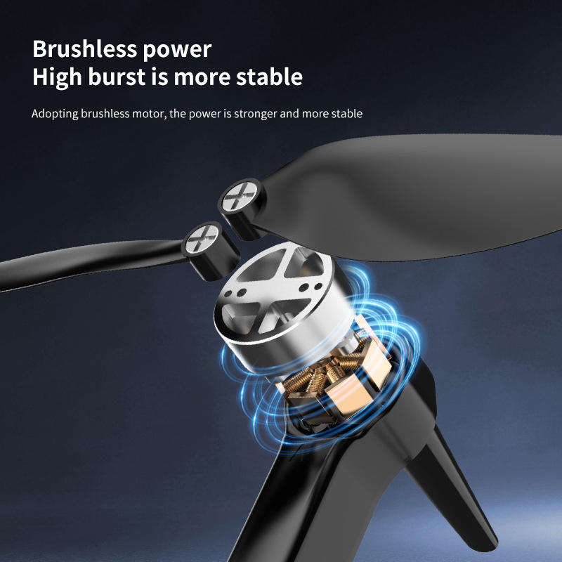 Foldable HD Camera Drone with LCD Display Brushless Motors Obstacle Avoidance FPV Live Transmission 90° Adjustable Camera & 360° Flip RC Quadcopter