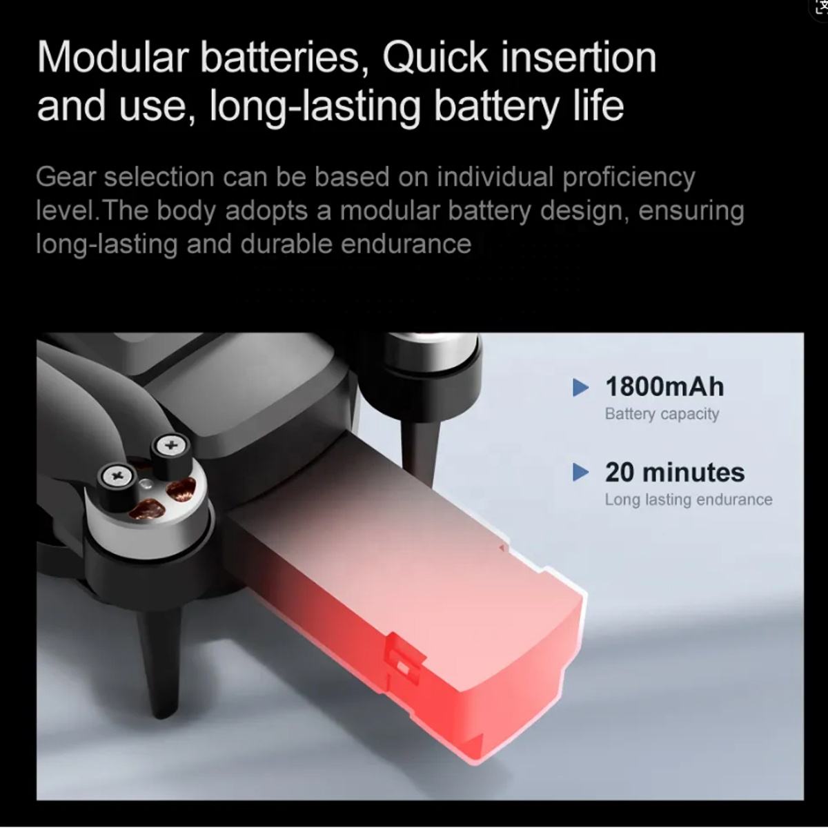 720P HD Mini Drone with Brushless Motor, Obstacle Avoidance, Optical Flow, 360° Stunt & Remote Control