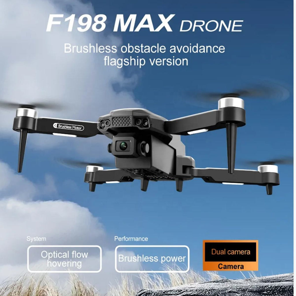 720P HD Mini Drone with Brushless Motor, Obstacle Avoidance, Optical Flow, 360° Stunt & Remote Control