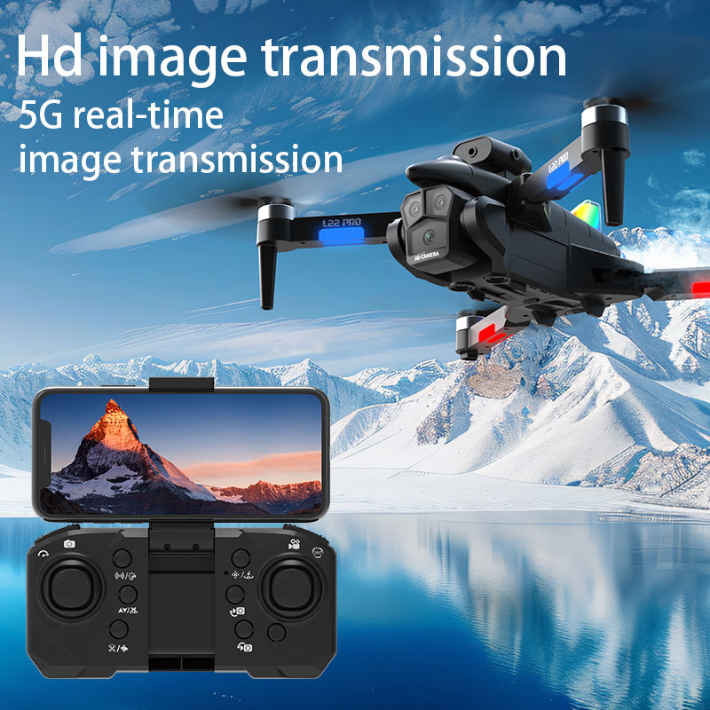 L22 Pro Smart Spray Drone with HD Camera, Brushless Motor, Intelligent Obstacle Avoidance & Foldable RC Quadcopter