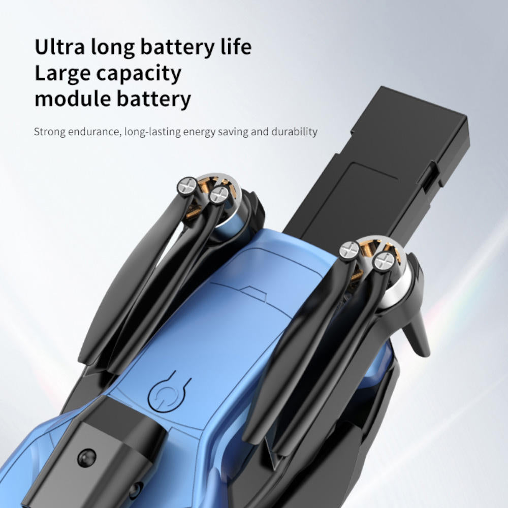 Foldable HD Camera Drone with LCD Display Brushless Motors Obstacle Avoidance FPV Live Transmission 90° Adjustable Camera & 360° Flip RC Quadcopter