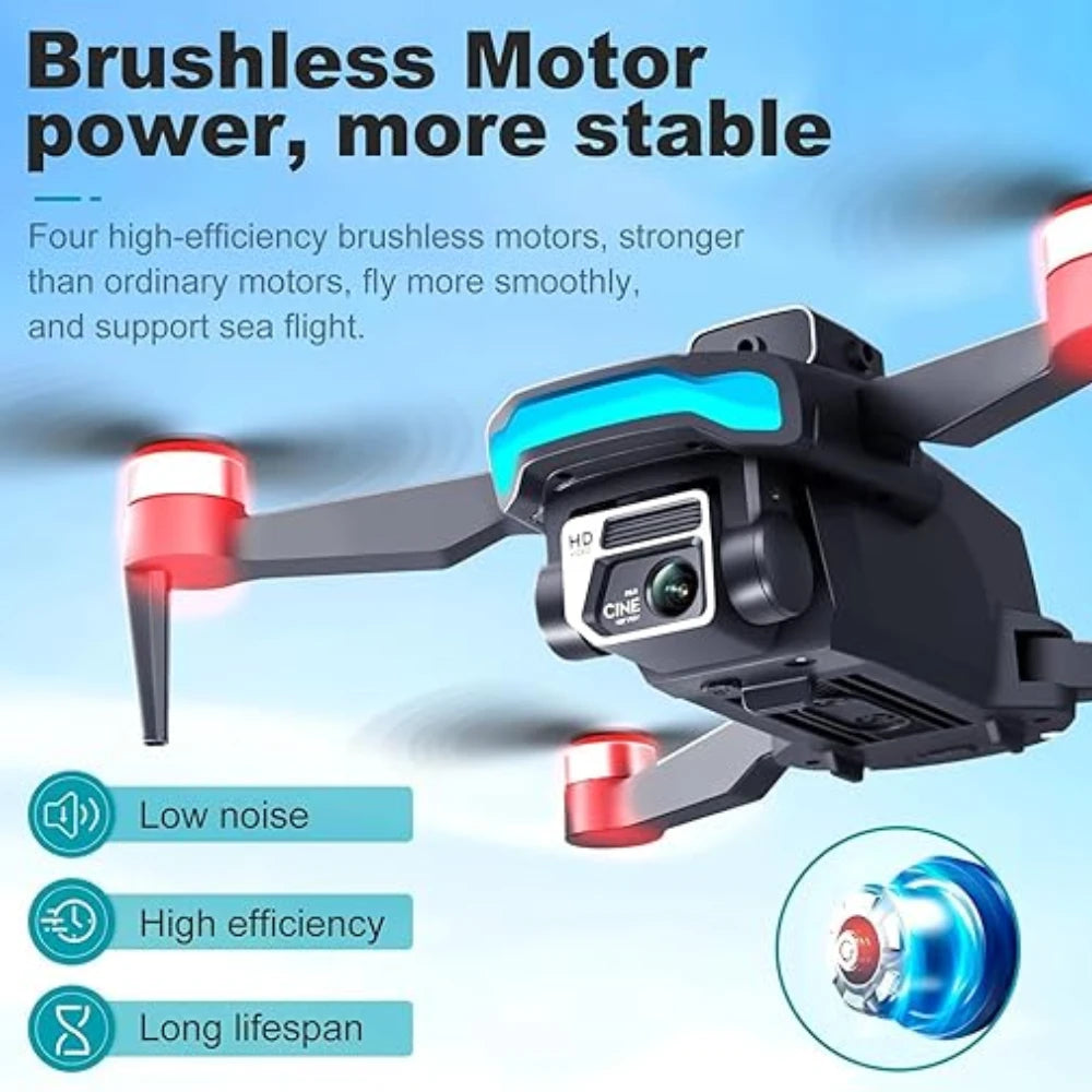 Mavic 3 Brushless GPS Drone with 1080P HD Dual Camera, 6-Axis Gyro, Obstacle Avoidance, WiFi FPV 25 Min Flight Time, Remote Control Quadcopter for Aerial Photography