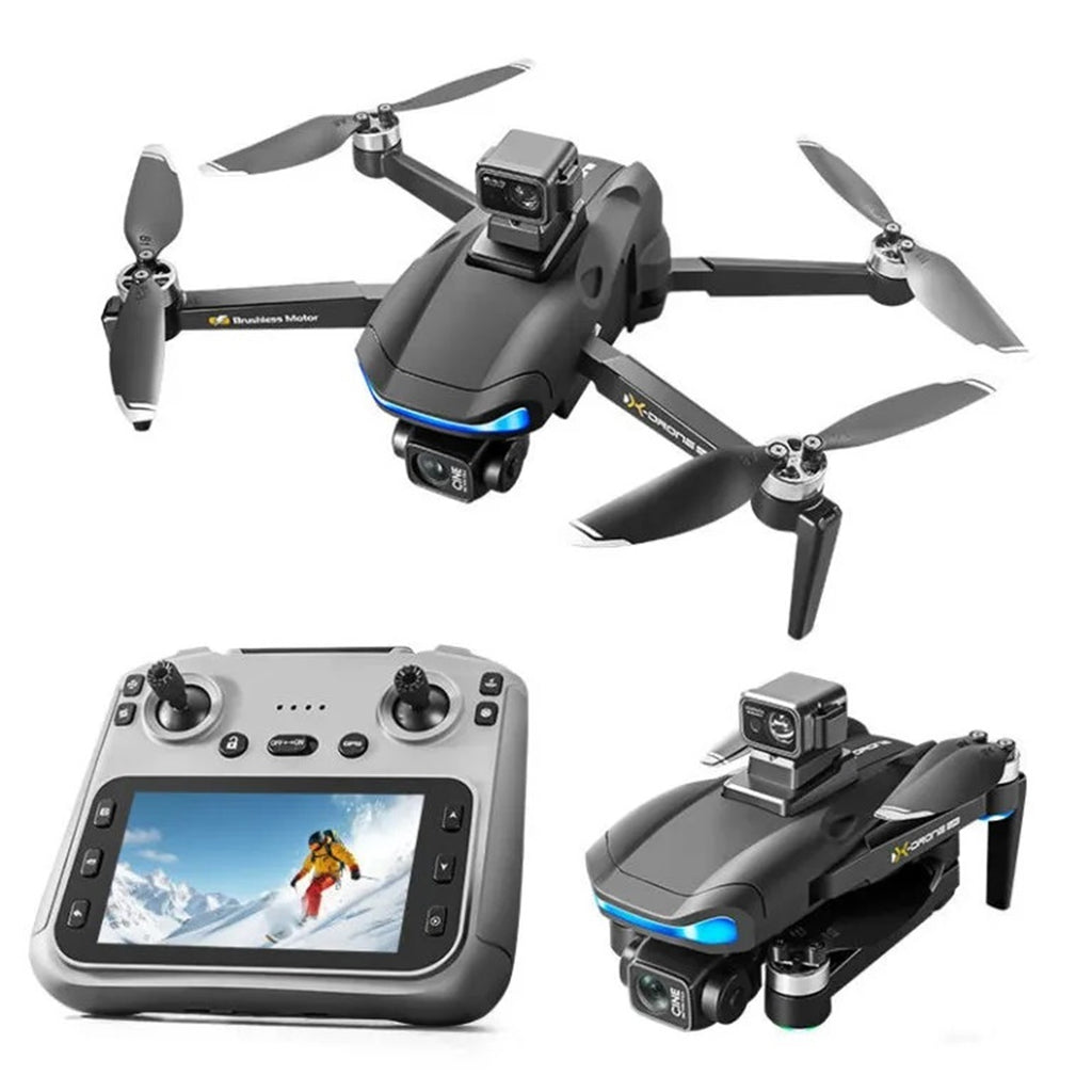 L3 Max GPS Drone with 3-Axis Gimbal Camera, 8K UHD Camera Drone, Display Remote Controller, Omnidirectional Obstacle Avoidance, Brushless Motor, Dual Battery Foldable FPV Drone for Kids & Adults
