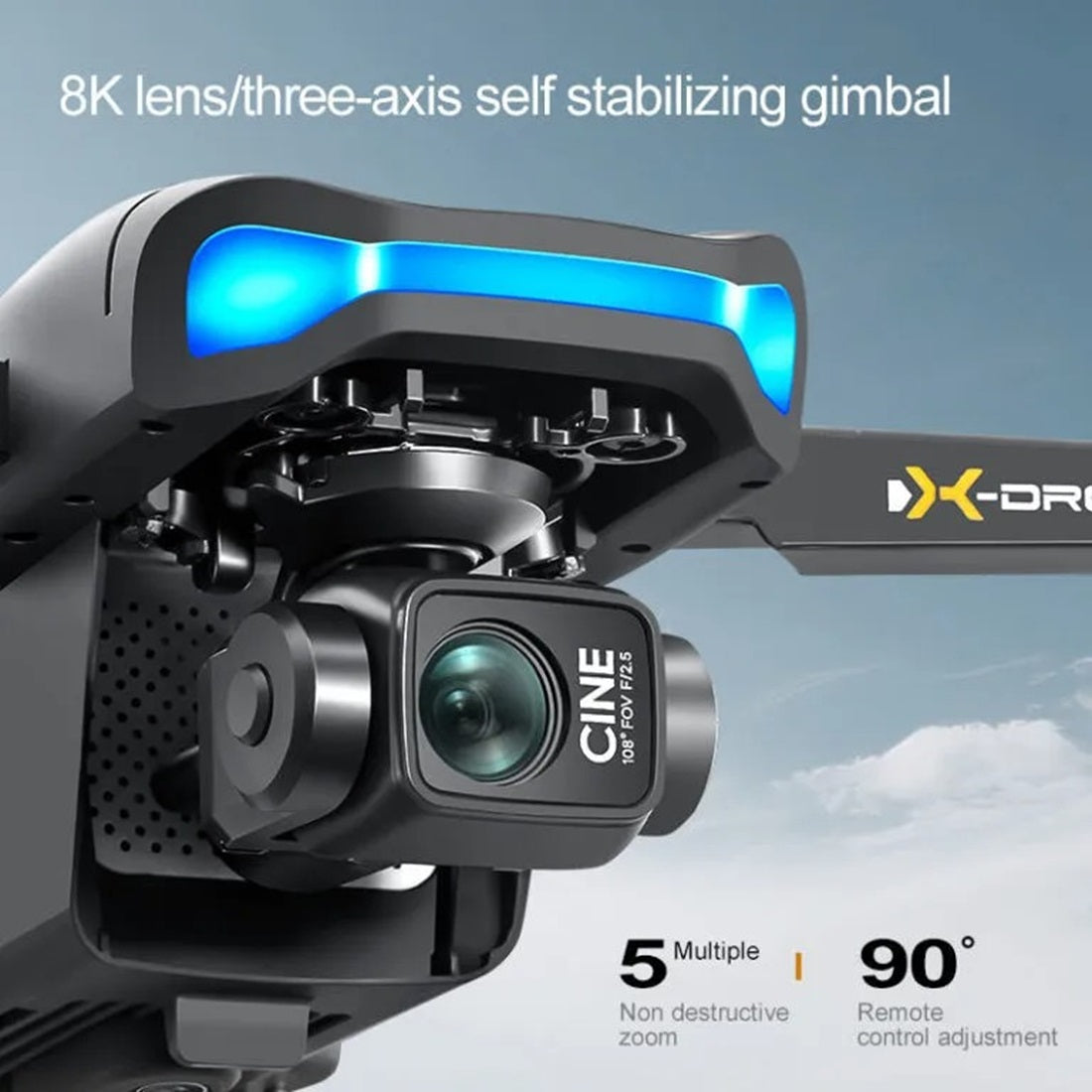 L3 Max GPS Drone with 3-Axis Gimbal Camera, 8K UHD Camera Drone, Display Remote Controller, Omnidirectional Obstacle Avoidance, Brushless Motor, Dual Battery Foldable FPV Drone for Kids & Adults