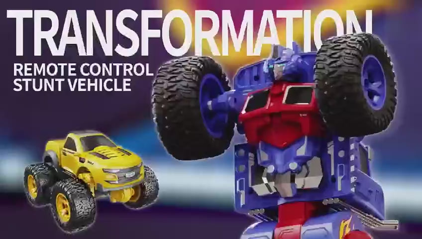 Remote Control Transform Car 360 Deformation RC Robot Truck One Click Convertible Racing Car for Kids Boys Birthday Gifts