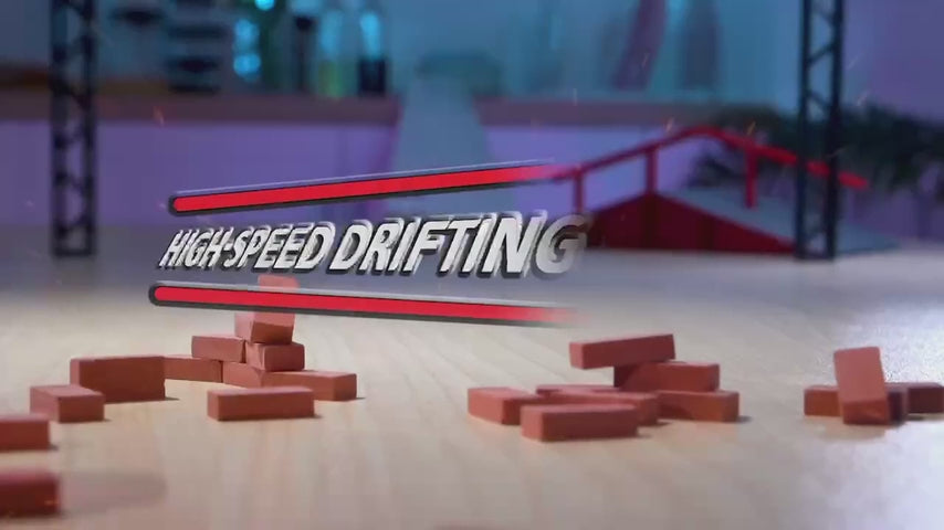1:64 Scale Mini RC Drift Car Remote Control Car with LED Lights & Speed Mode, 2.4GHz Stunt Drifting Car Toy, Hobby Gift for Kids & Adults