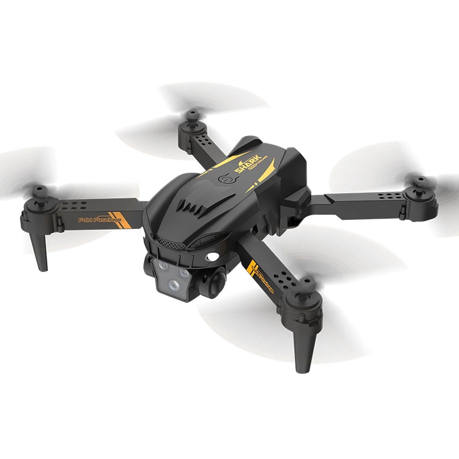 S6 Pro Foldable Drone with HD Dual Camera, Optical Flow Positioning, 360° Flip, Headless Mode, LED Lights & Modular Battery for Kids and Adults