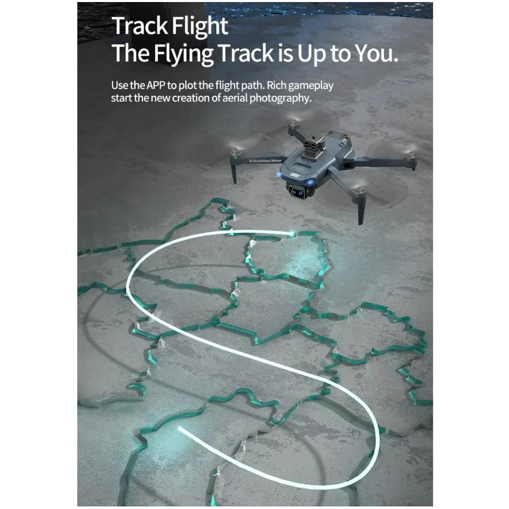 Mavic 3 Brushless GPS Drone with 1080P HD Dual Camera, 6-Axis Gyro, Obstacle Avoidance, WiFi FPV 25 Min Flight Time, Remote Control Quadcopter for Aerial Photography